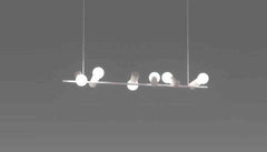 Hanging Doves Suspension Chandelier / Ceiling Light by Designer Zhi Li Liu
